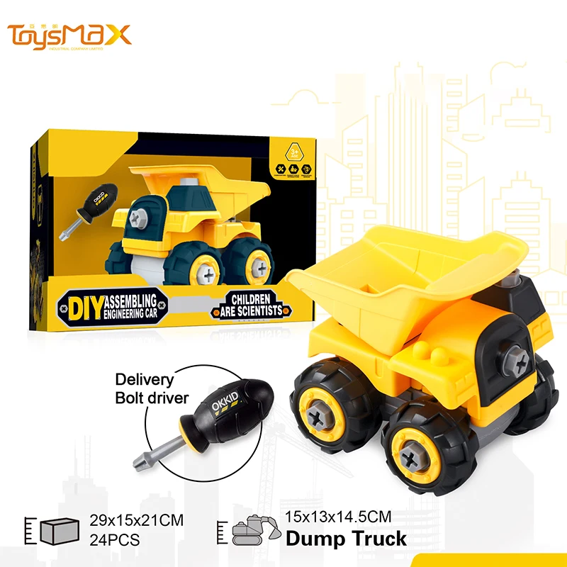 2019 New Funny Build Block Bricks Diy Toys Assemble Truck Car Blocks Diy Car Kit Arm Crane