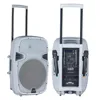 active trolley speakers white rechargeable 15 inch box to sound