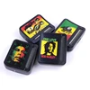 78mm bob marley sticker black plastic hand manual custom tobacco smoke cigarette making filling rolling roller machine box