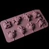 2019 Yiwu hotsale heat resistant Donald Duck & Mickey Mouse shape silicone concrete chocolate mold