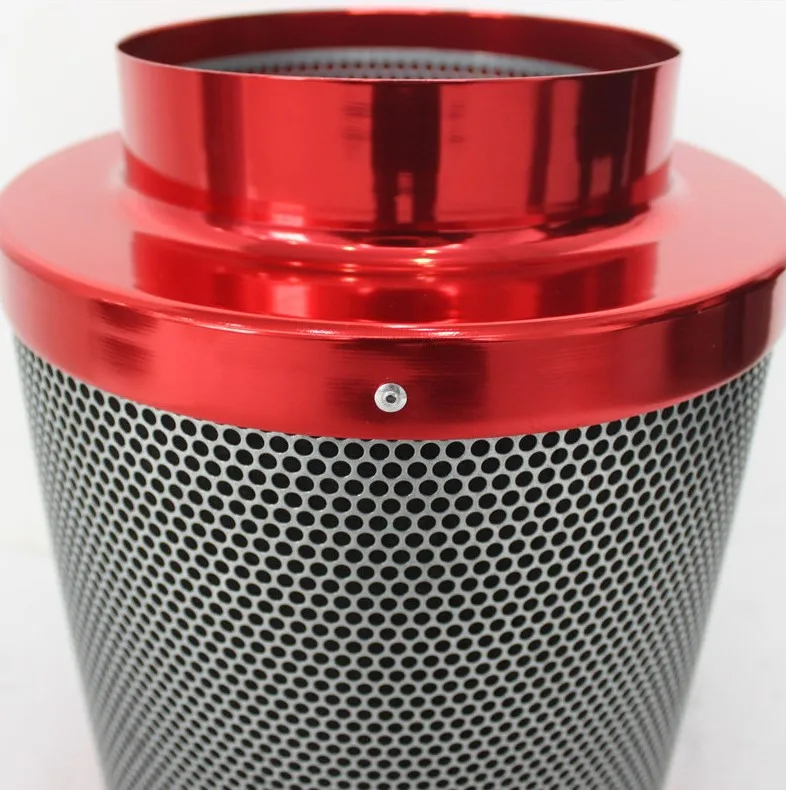 4 " 100x250mm Air Carbon Filter With Reversible Flange Odor Control