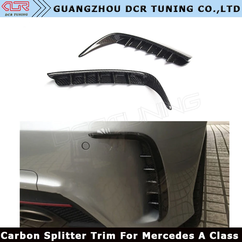 Carbon Fiber Rear Bumper Splitter Trim For Mercedes - Benz W176 A250 ...