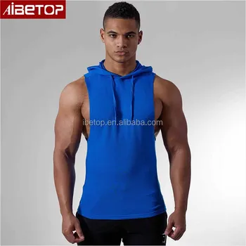 thin sleeveless hoodie