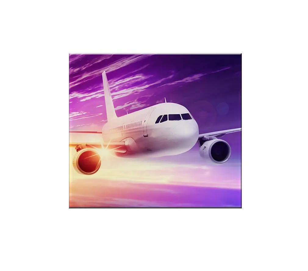 Rikki Knight Times Past Vintage Airplane in Sky Design Art Ceramic Tile 4 by 4-Inch