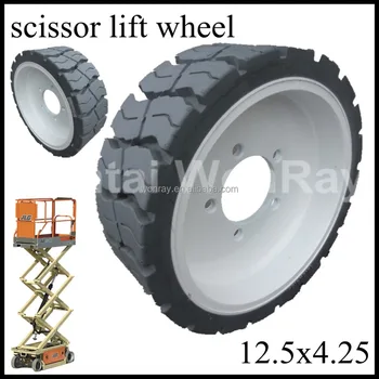 Jlg 4520176 Scissor Lift Replacement Wheel16x5,12.5x4.25 Tires For Jlg