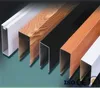 Black anodized aluminum extrusion profile U profile