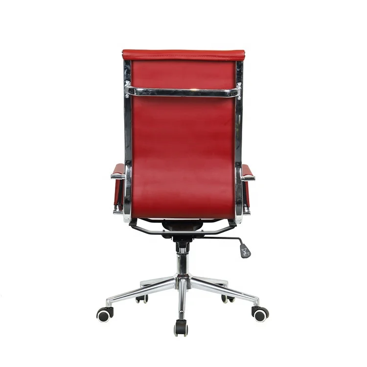 Red Leather Back Office Furniture Executive Pu/genuine Leather Office