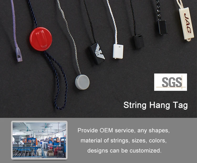 Custom Plastic Lock Elastic Cord Hang Tag With Seal Buy Hang Tag