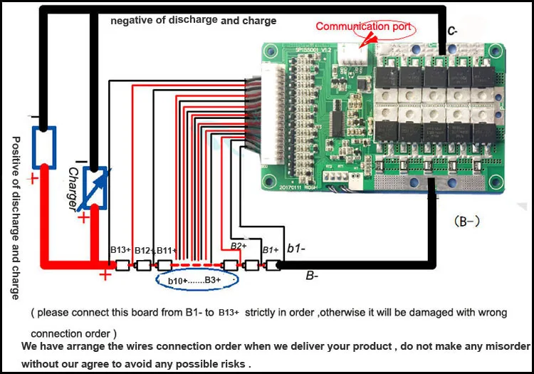 Bms 10s 36v схема подключения