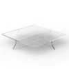 Square Clear Acrylic Cake Board Riser Stand Cake Decorating Plate Cupcake Holder