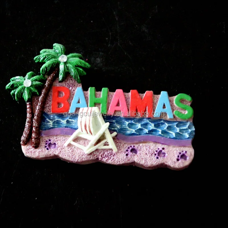 2020 Wholesale Custom Logo Bahamas Tourist Souvenir Hand Painted Island