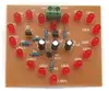 Electronic Production DIY Kit Flashing Light Heart Circulation Module 18 Red LED for Beginners Manual Welding Parts & Components