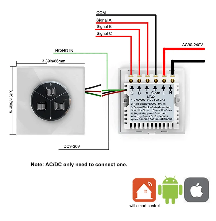 APP Control Sliding Gate Operator WiFi Switch Automatic Garage Door Opener
