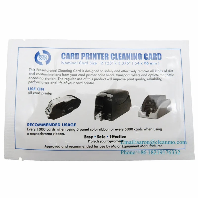 Cr80 Cleaning Cards For Cleaning Printhead,Pos Cleaning Cards