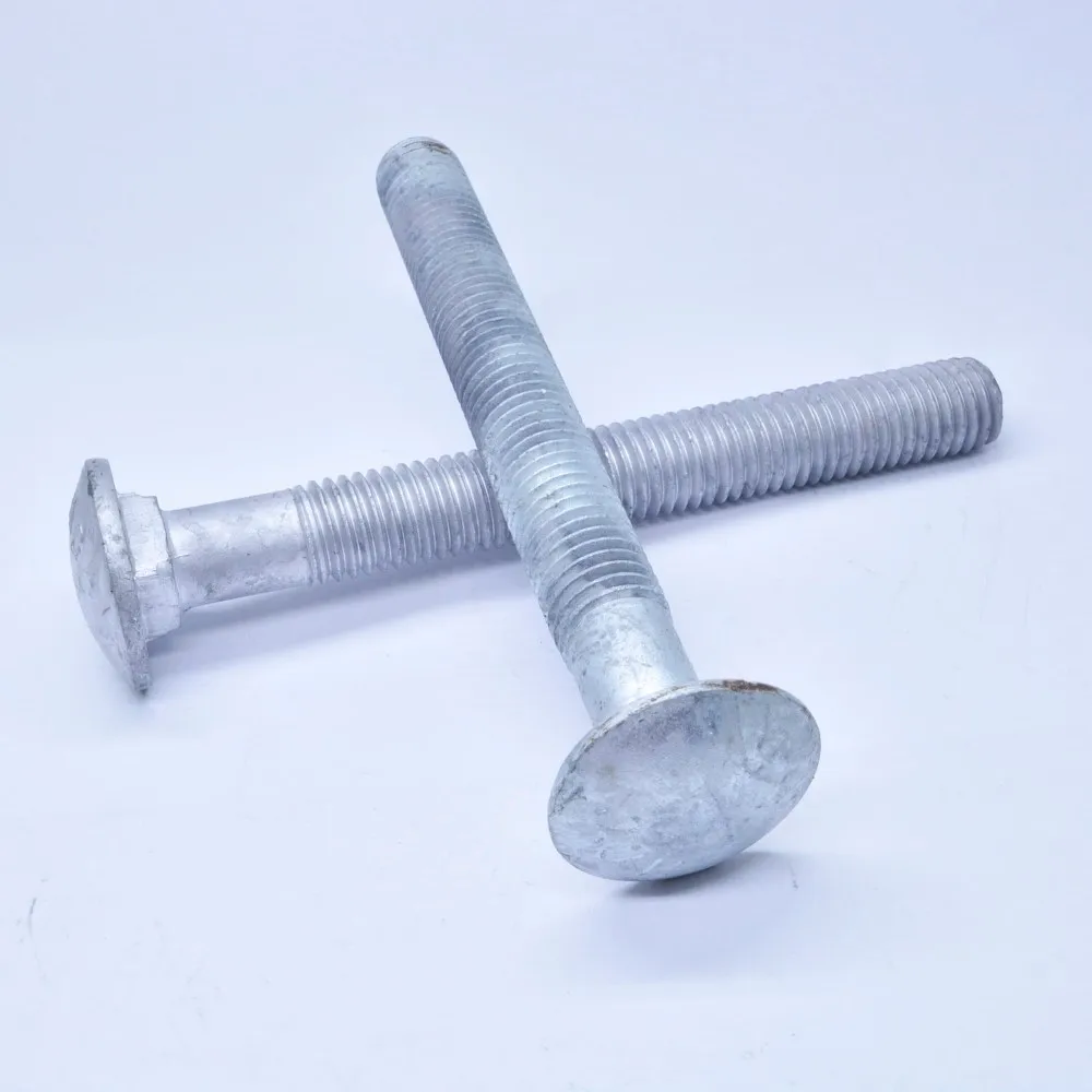 Carbon Steel Zincplated Ribbed Neck Knurled Carriage Bolt Buy Ribbed