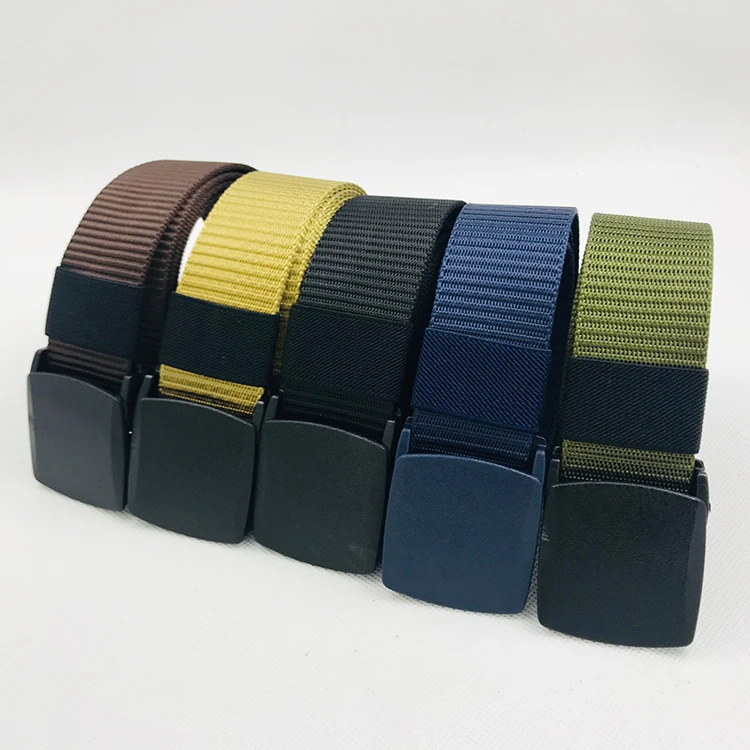 
High Quality Custom Logo Riggers Canvas Belts Waist Roll Army Web Outdoor Woven Fabric Nylon Belt 