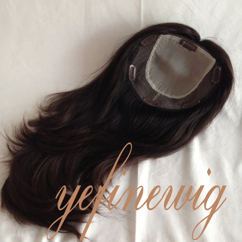 seide top indische haar topper fur frauen mit clip in buy haar topper haar topper fur frauen mit clip in seide deckhaar topper fur frauen product on