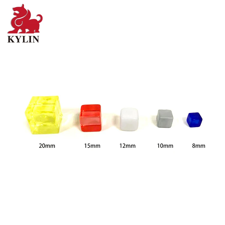 Multicolor Reusable Plastic/acrylic Cubes Assorted Colors Education