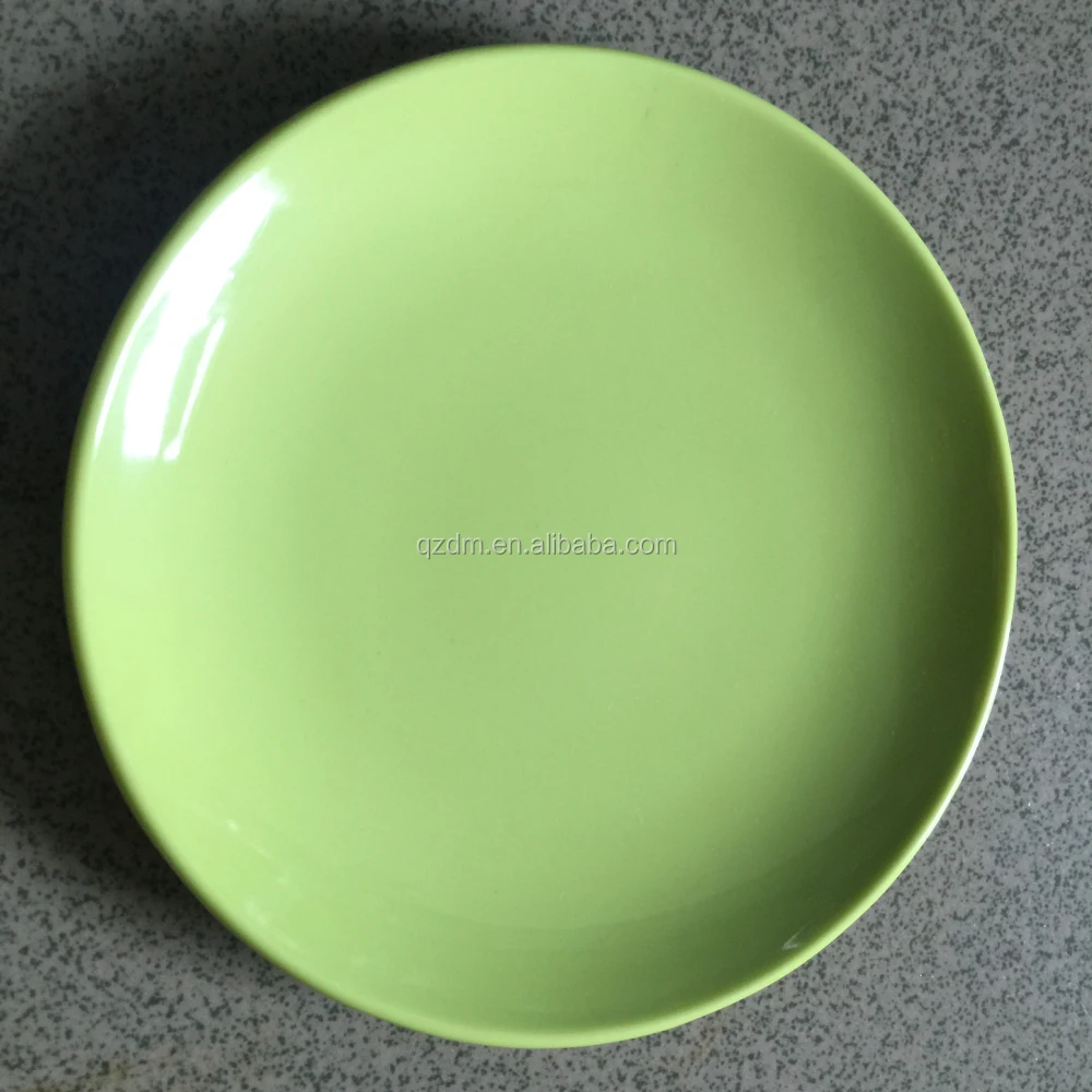 Green Melamine Dinner Plate/Decorative Melamine Dish