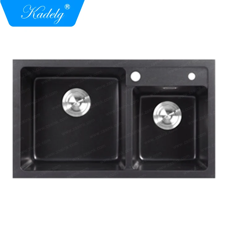 Man-made Stone Double Bowl Utility Sink Undermount Kitchen Sink