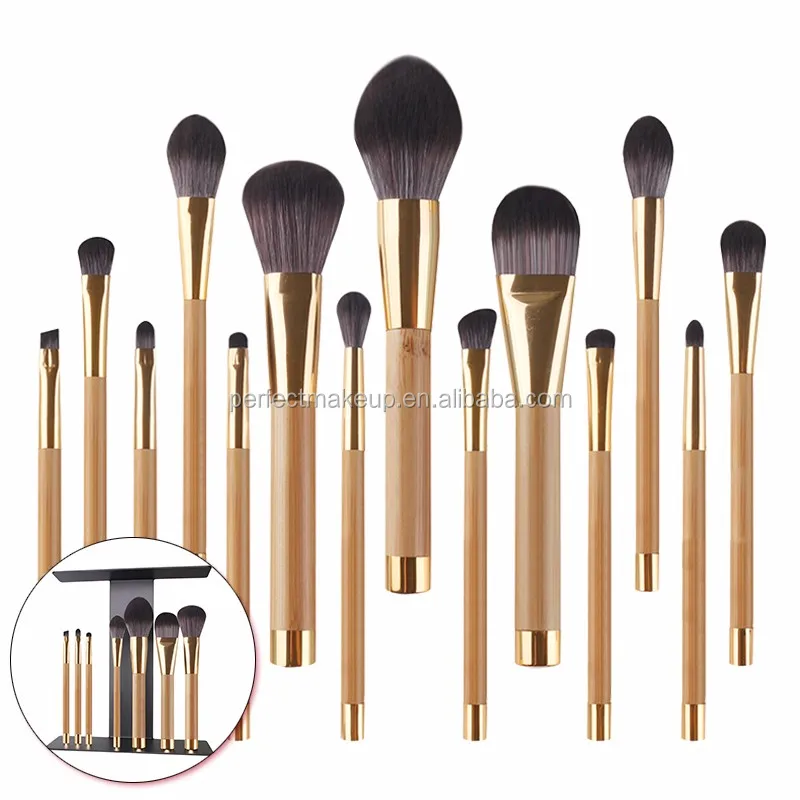 14pcs Pink Makeup Brush Set Personalized Cosmetics Tool