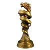 High quality Chinese bronze dragon statue customized art trophy metal sculptures