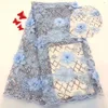 High quality lace fabric with bead and pearl embroidery hand sequin beading French tulle material for dress