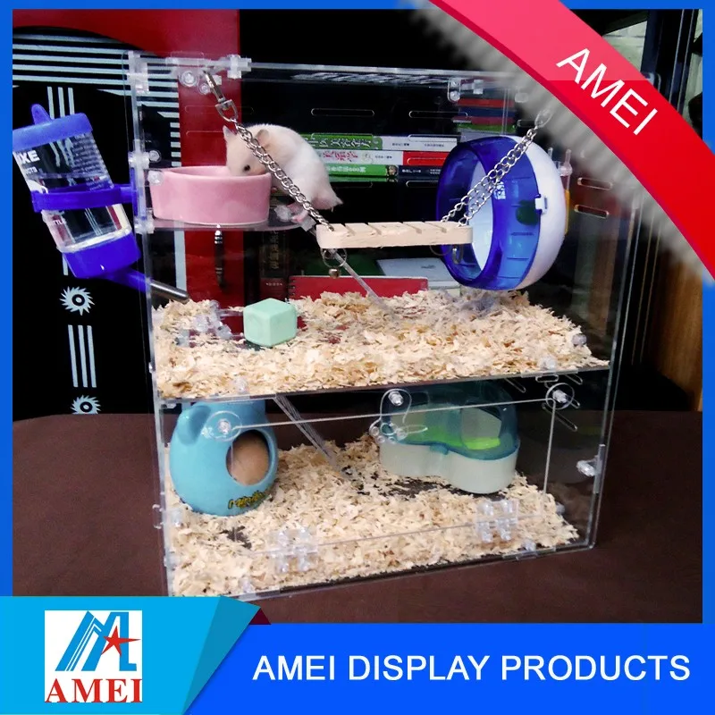 Pop Twotiers Acrylic Hamster Cage /acrylic Buy Hamster Cage ,Acrylic