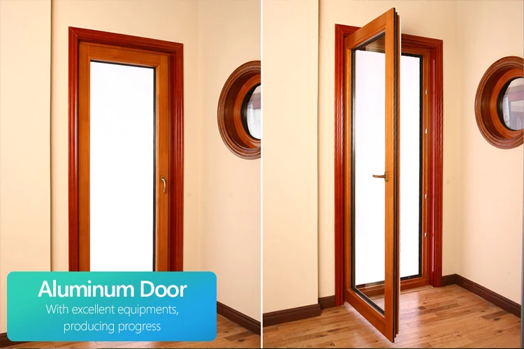 China Supplier Commercial Bathroom Tempered Glass Door Aluminum Ghana