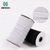 Wholesale White and Black 3mm Flat Thin Braided Elastic Band For Garment Accessories