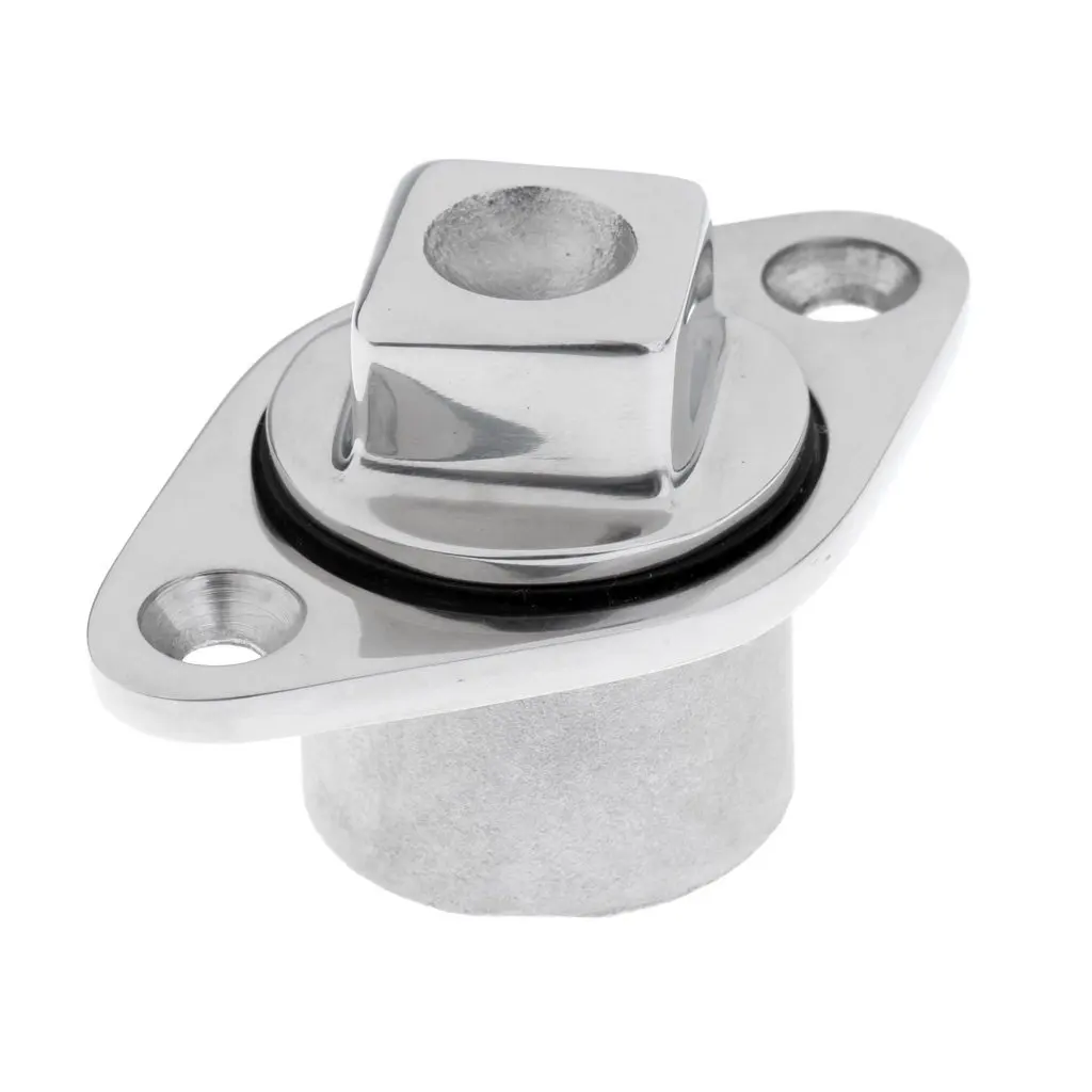 Dovewill High Polished Stainless Steel Marine Boat Transom Garboard Drain Plug Bung for 7/8" Hole