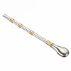 BPA free double use stainless steel straw drink straw Yerba straw