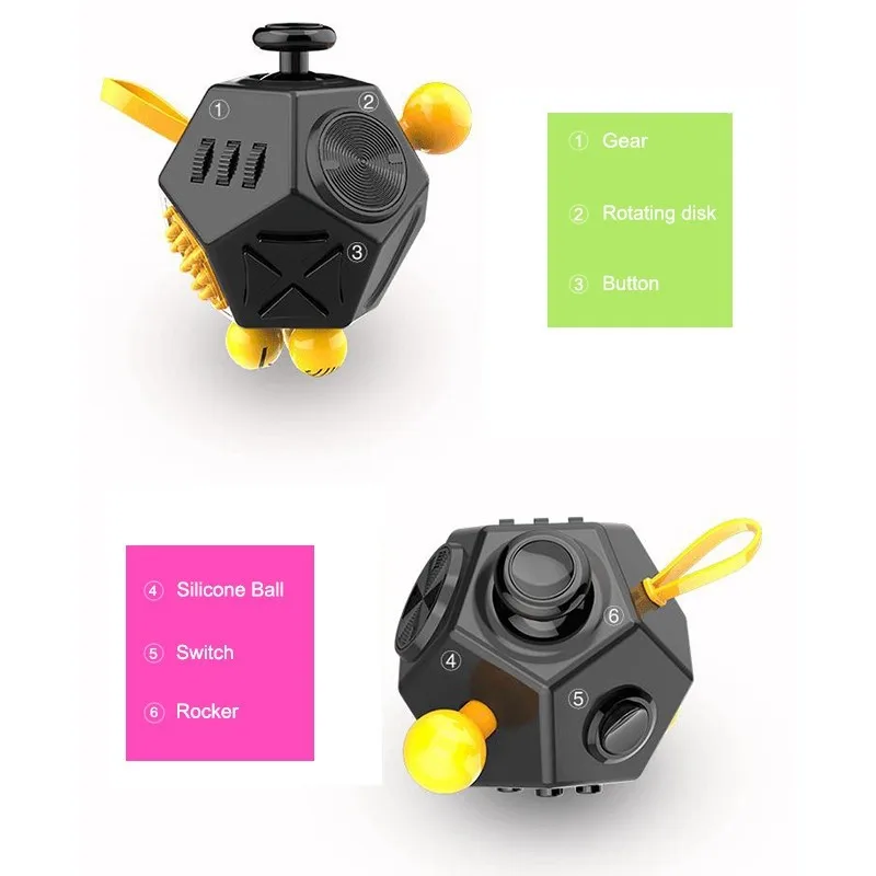 Fidget Dodecagon Has 12 Sides With Each Side Featuring Something Different To Fidget Dodecagon Has 12 Sides With Each Side Featuring Something Different To