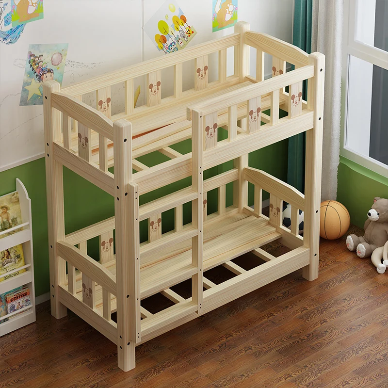 幼儿园儿童木制双人床设计木制儿童床木制玩具儿童床