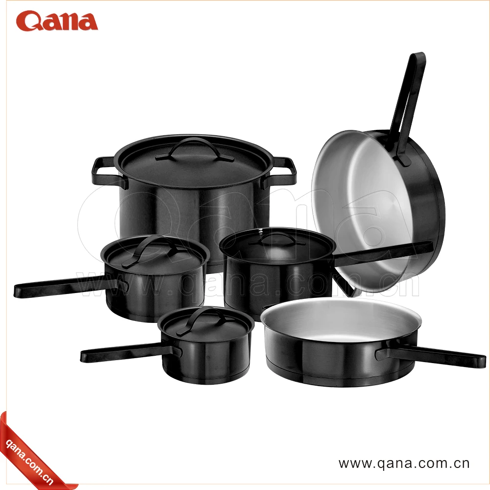 النحاس تصفيح برستيج طهي مجموعة 7/10/12 قطع المقاوم للصدأ تجهيزات
