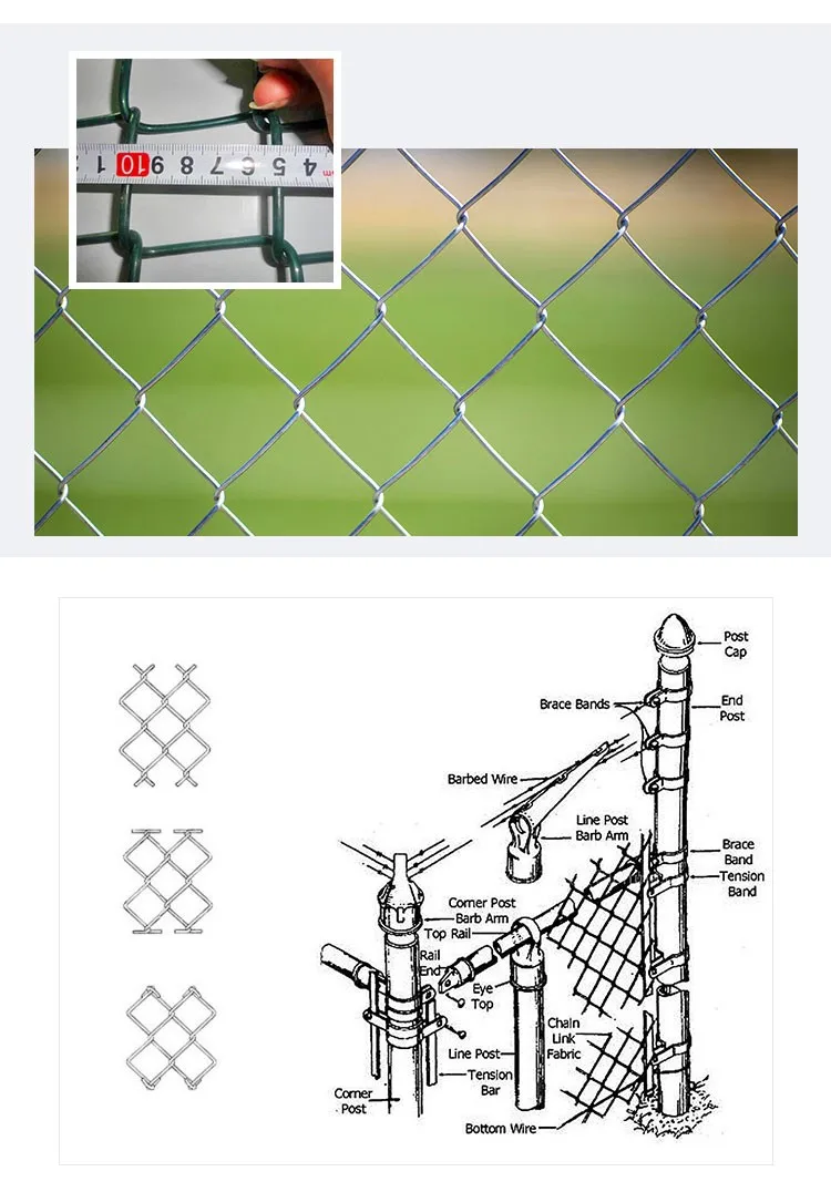 30 Years' Factory Supply Fence Chain Link Fence Used T Post Buy Chain