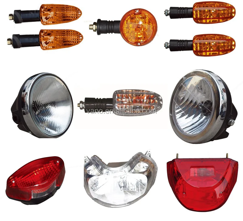 amber yellow motorcycle turn signals BAJAJ 135 discover turning lights