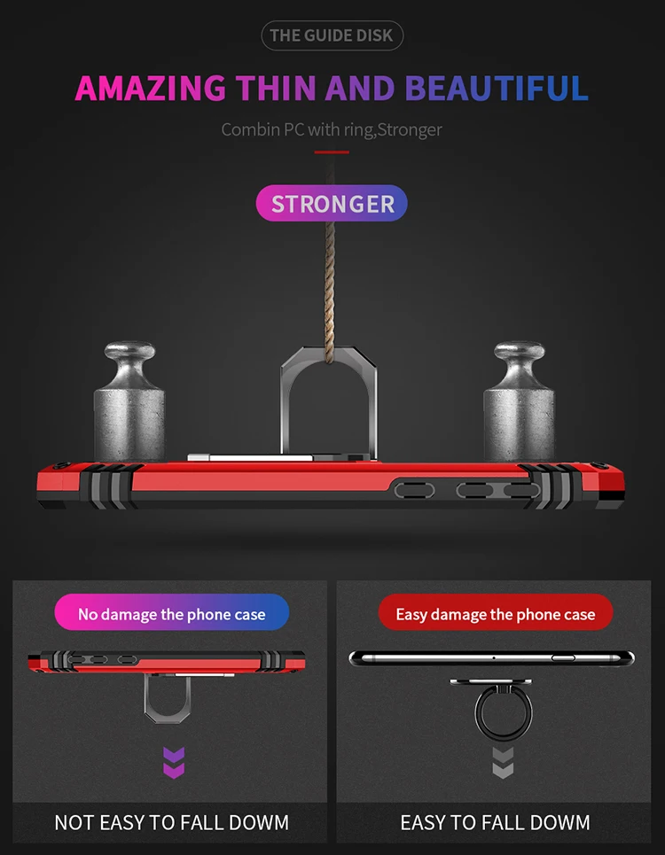 Finger holder CD Texture rose phone case for Huawei p30 lite cover .jpg