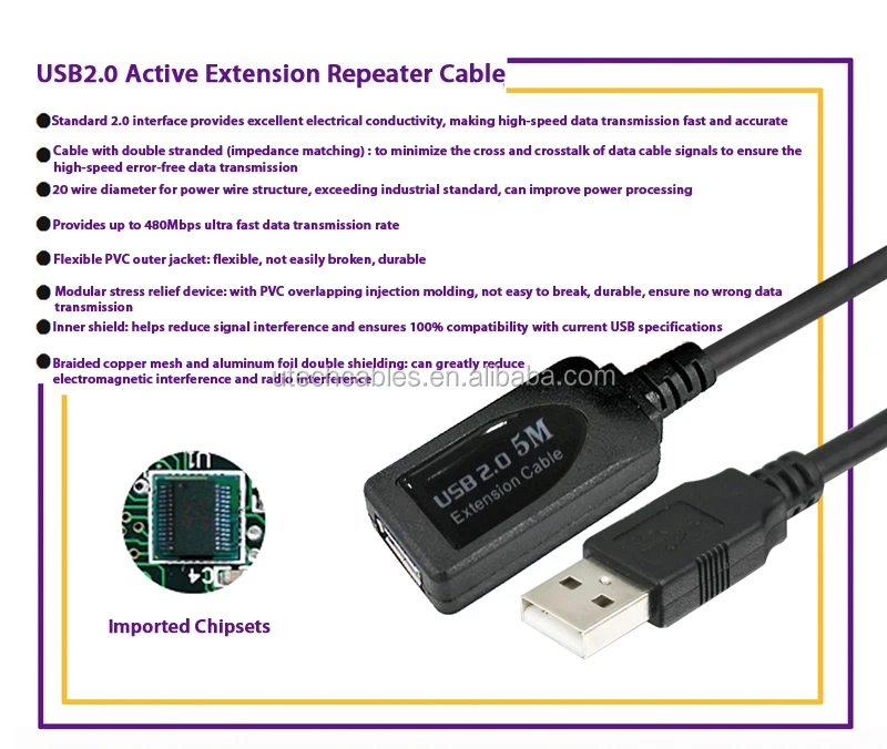 Usb Repeater Cable Active Extension 5m 10m 15m Buy Usb Repeater Cable