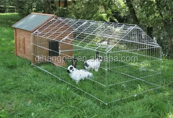 Folding Outdoor Rabbit Run Cage With Sunshade - Buy Rabbit 