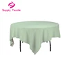 Manufacturers 85 Inch Square Polyester Sage Tablecloth