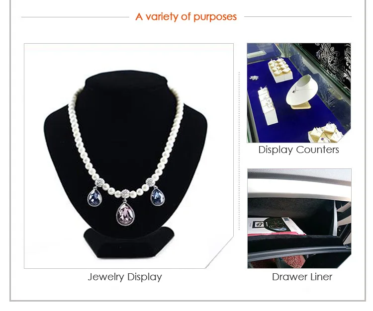 store display cabinet flock fabric