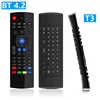 Comeic T3 Bluetooth BLE4.2 Air Mouse Smart Remote Wireless Keyboard for Android box Smart TV with IR Learning Original Factory