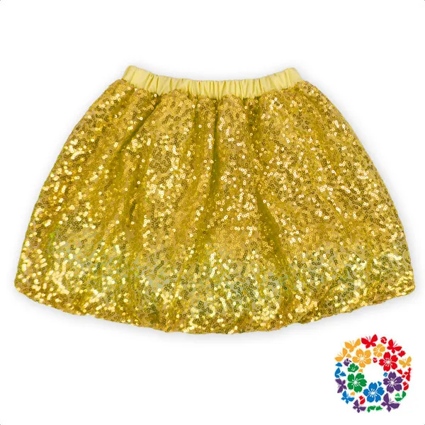 gold skirt for toddler