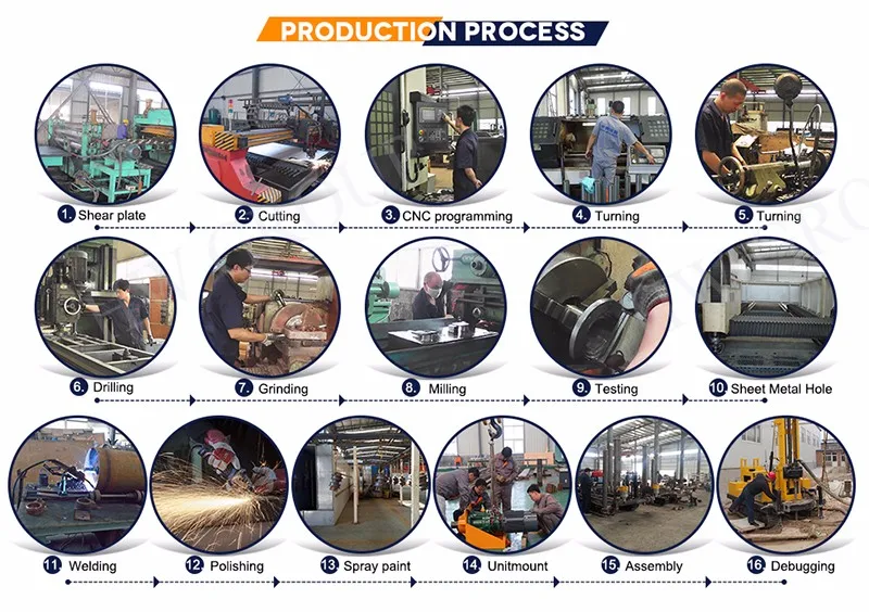 Air Compressor Water Well Drilling Machine 150m Tractor Drilling Rig