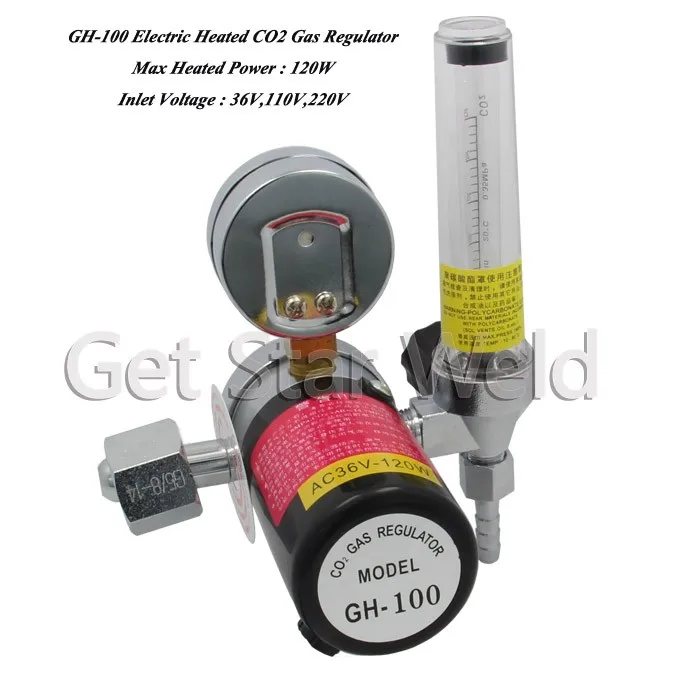 Gh100 Electric Heated Co2 Gas Regulator Buy Gh100 Electric Heated