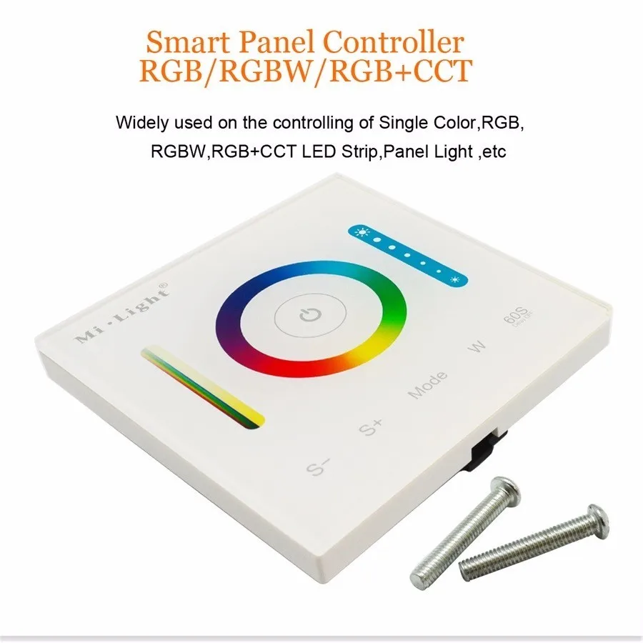 New Milight Smart Panel Led Controller RGB RGBW RGB+CCT LED Touch Switch Panel Controller Led Dimmer