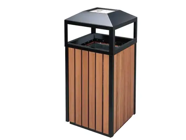 arlau 户外塑料木灰-bin 垃圾桶