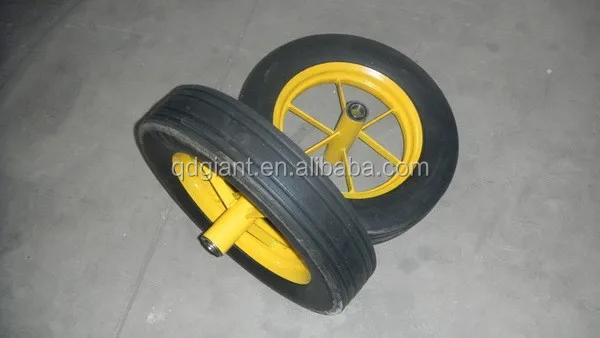 cheap 16 inches solid rubber wheel / wheelbarrow tire