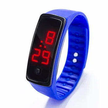 silicone digital led watch